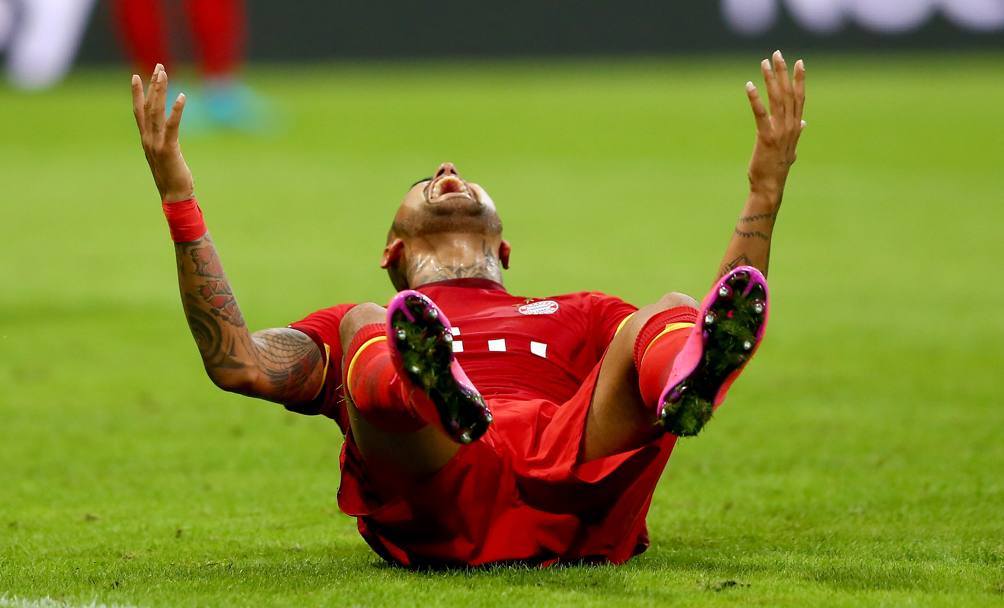 Vidal, la traversa gli nega il gol. Getty Images